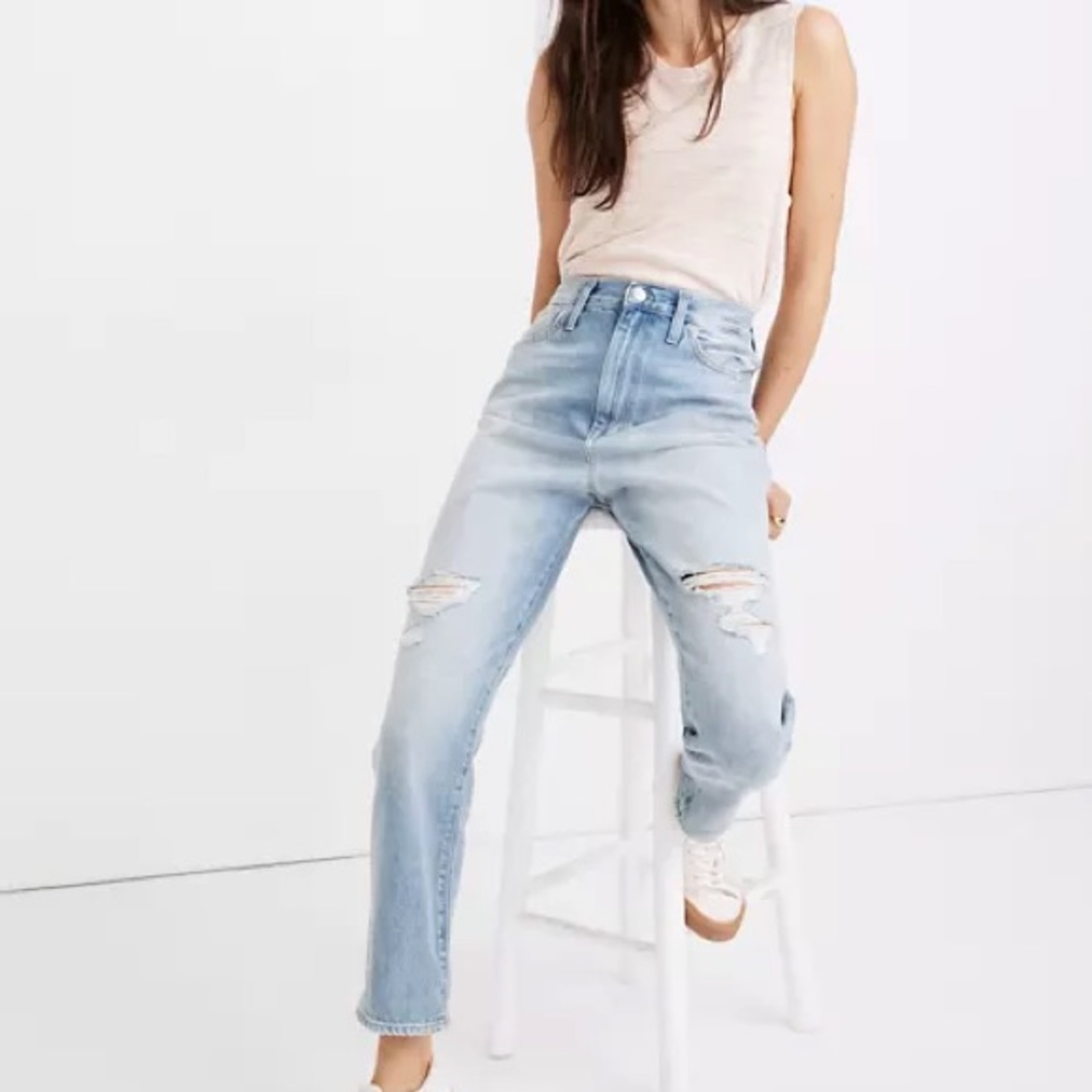 Madewell Momjean Size 25 in Gilford Wash